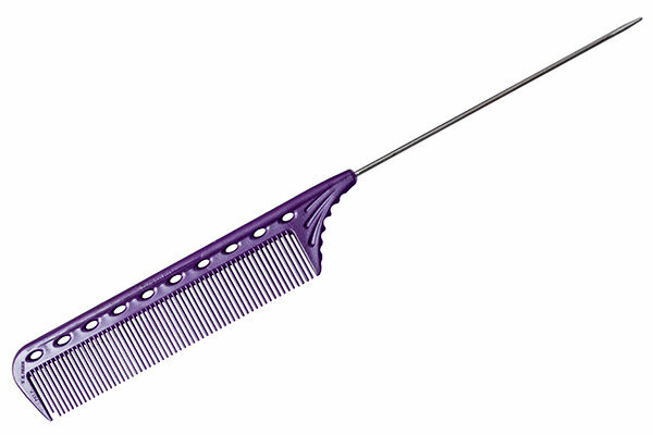 Y.S.PARK Расчёска с металлическим хвостиком гибкая фиолетовая Y. S. PARK
