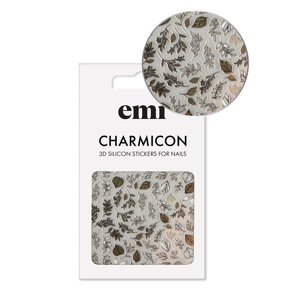 EMI Charmicon 3D Silicone Stickers - 3D-наклейки для ногтей №222 (Листопад)