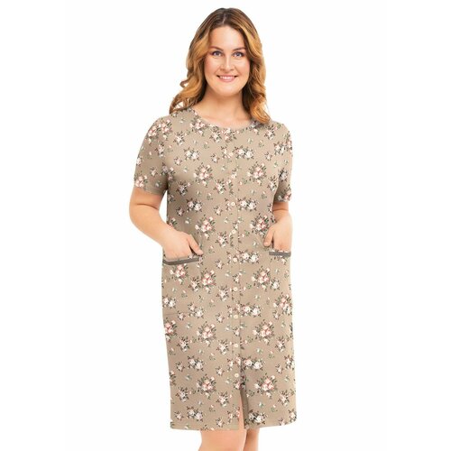 фото Халат тет-а-тет, размер xxl, бежевый