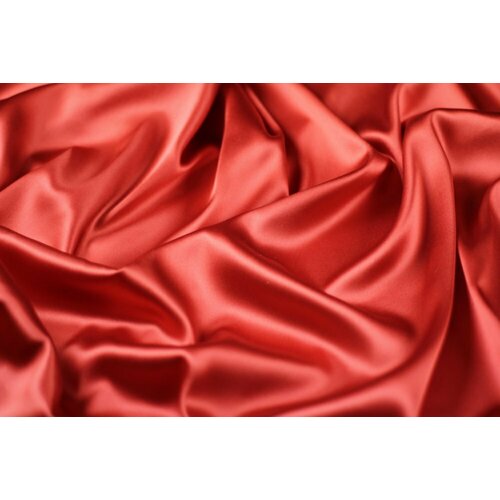 Ткань красный атлас с эластаном ткань шелковый атлас с эластаном красный
