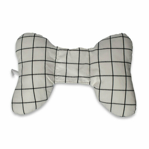 Подушка-бабочка Organic Factory Neck Pillow, цвет White Check