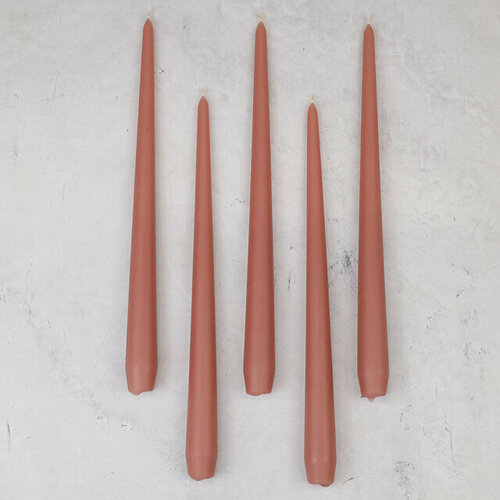 Candleslight Высокие свечи Андреа Velvet 30 см, 5 шт, кофе латте всв-30-19-набор-5