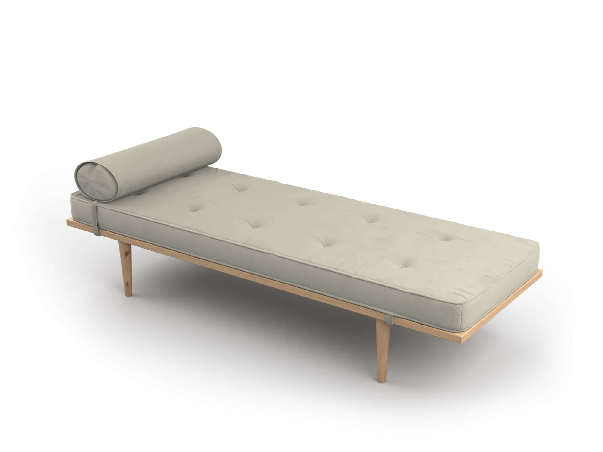 Дизайнерская кушетка Soft Element Корса, массив дерева, велюр, бежевый, стиль скандинавский лофт, на кухню, в прихожую, офисная