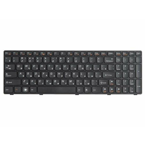 Клавиатура для ноутбука Lenovo IdeaPad G580, G585, Z580, Z580A, Z585, Z780 (p/n: 25201857) 25201857 клавиатура для ноутбука lenovo ideapad g580 g585 z580 z580a z585 z780 черная с рамкой гор enter