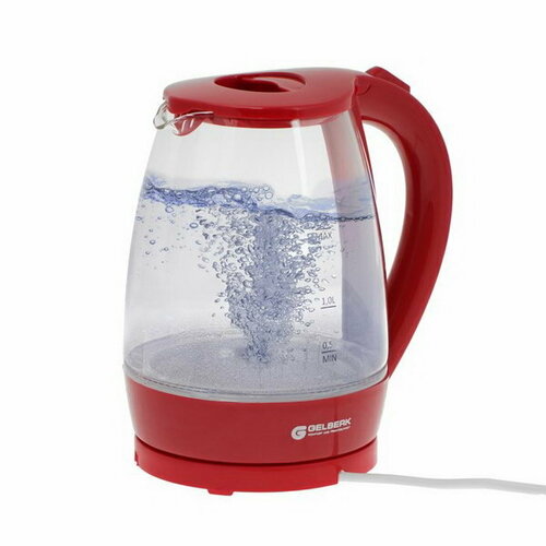 Чайник электрический GL-474 стекло 18 л 2000 Вт бордовый 247200₽