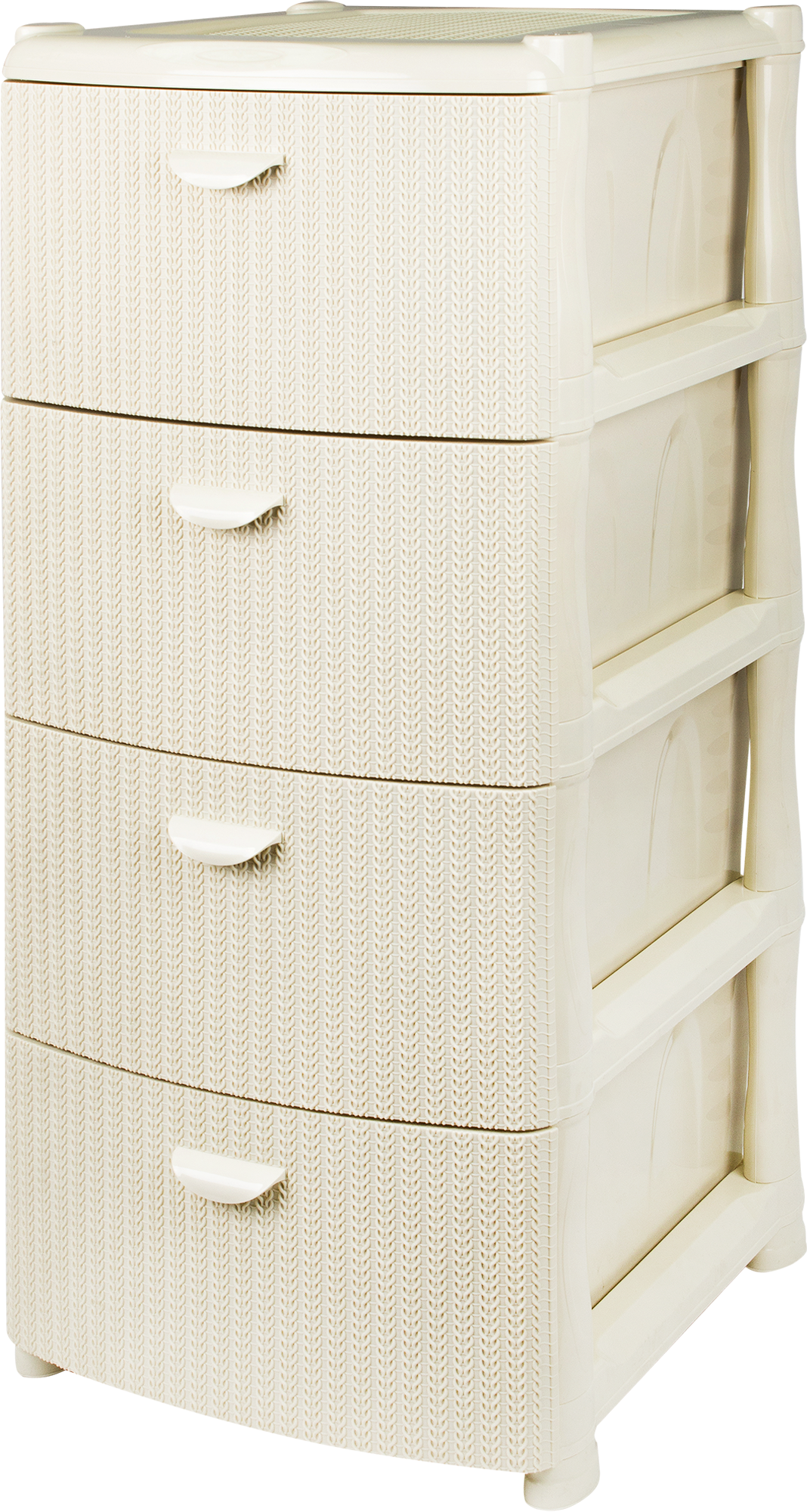 фото Комод «Вязание» 4 ящика 40.5х96х50.5 см цвет слоновая кость