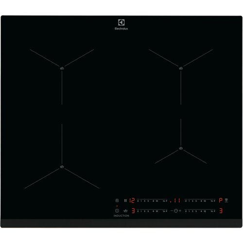 Варочная панель Electrolux Индукционная цвет Черный индивидуальный слайдер для каждой зоны нагрева 3-хступенчатая индикация остаточного т 6852900₽