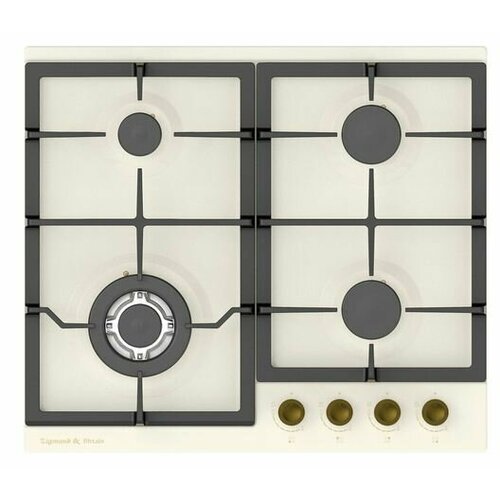 Встраиваемая панель газовая ZigmundShtain G 166 X беж розжиг чугун решетки гк Турция 2189000₽