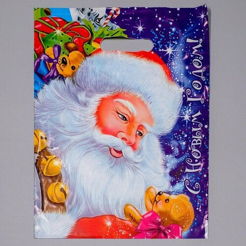 Пакет Долгожданный подарок полиэтилен с вырубной ручкой 40х30 см 30 мкм набор 10 штук 682₽