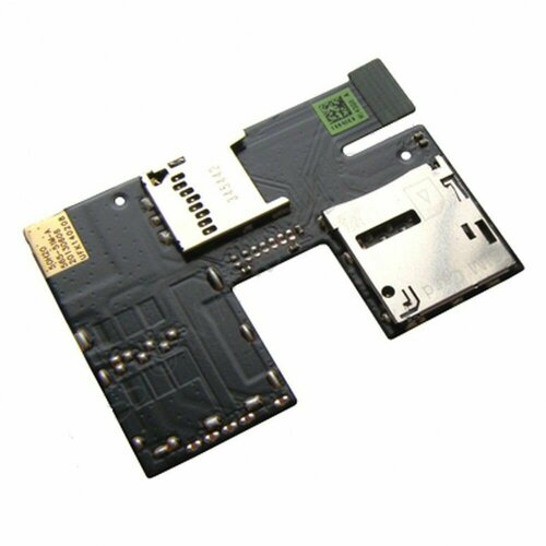 Шлейф для HTC Desire 300 (301e) Sim+Flash с сим коннектором SIM/SD