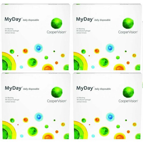Контактные линзы CooperVision Myday daily disposable, 90 шт., R 8,4, D -3, 4 уп.