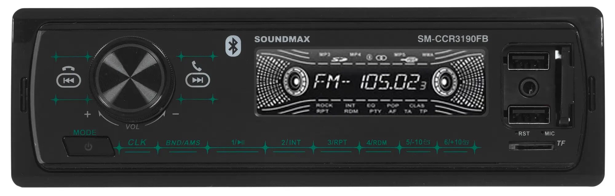 Автомагнитола SoundMAX SM-CCR3190FB