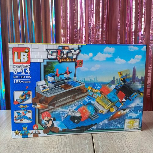 Конструктор полиция 183 детали.
