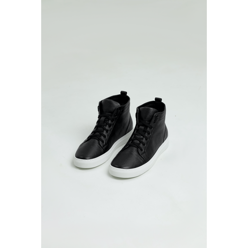 Кеды WACO W22, демисезон/зима, натуральная кожа, анатомическая стелька, размер 43, черный