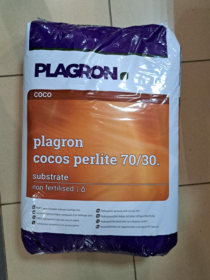 PLAGRON Кокосовый субстрат Coco Premium с перлитом 50 л