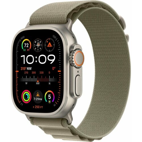 Умные часы Apple Watch Ultra 2 MRFJ3 49ммM Titanium Alpine Loop Olive Оливковый 8873000₽