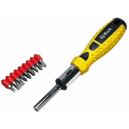 Отвертка реверсивная inWork 6pcs anti non slip screwdriver bit set s2 alloy steel screwdriver magnetic electric impact 50mm ph1 ph2 ph3 pz1 pz2 pz3 tool set