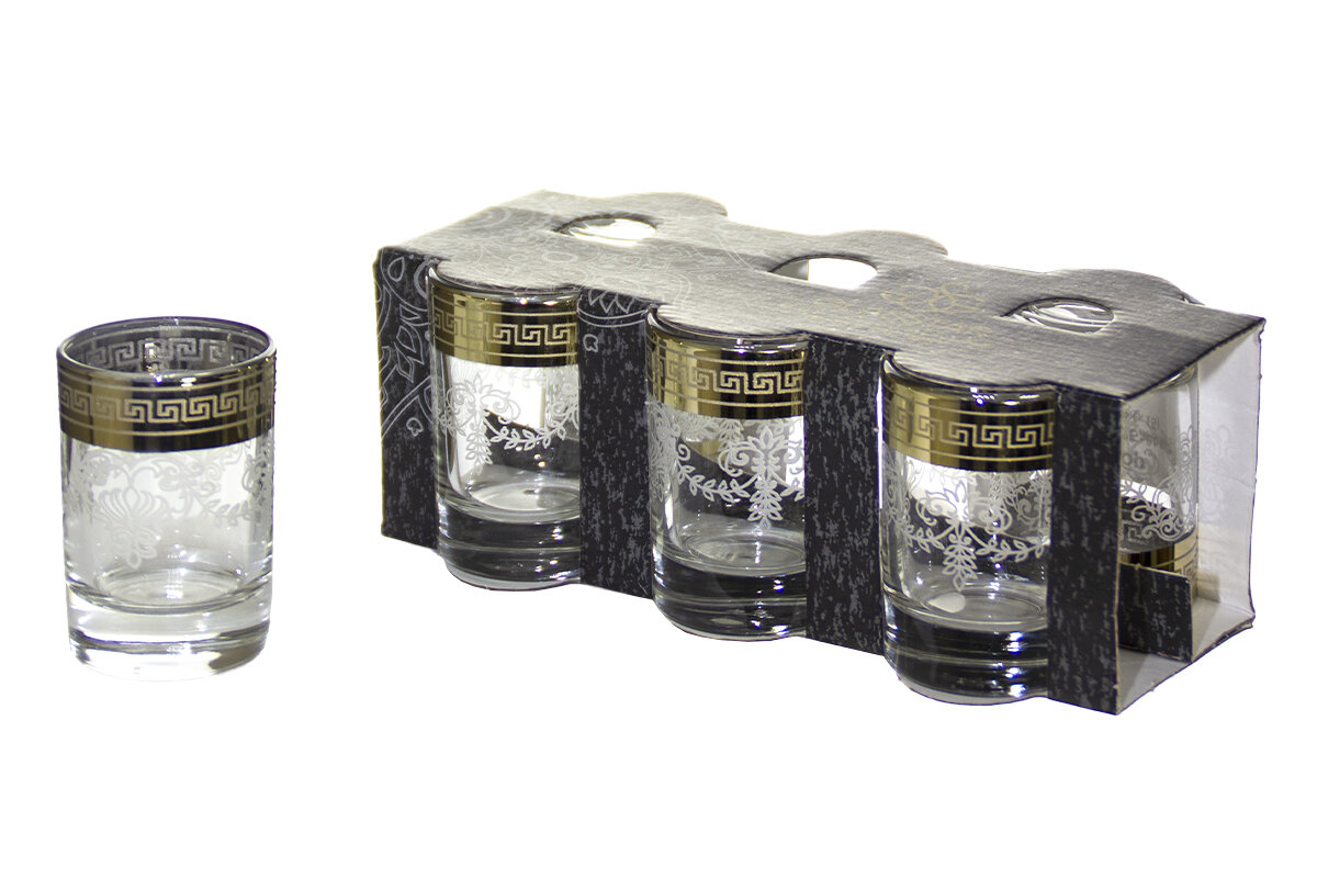 фото Стопки GN22 GLASSTAR "Барокко" 0,05л 6пр. стекло прозрачн.