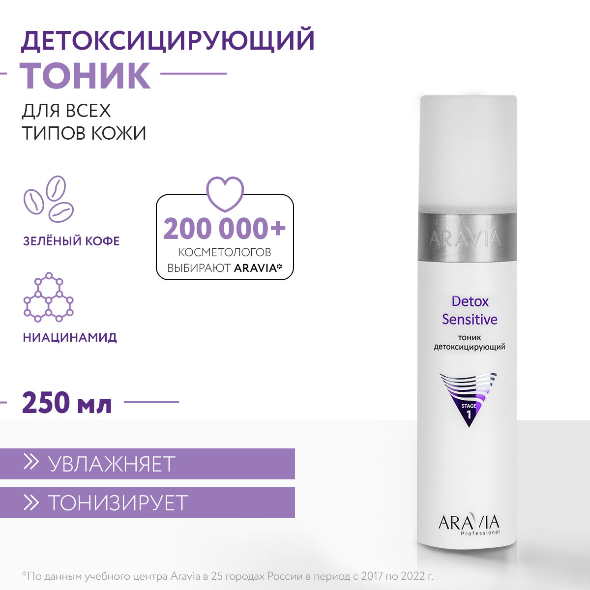 ARAVIA Тоник детоксицирующий Detox Sensitive, 250 мл