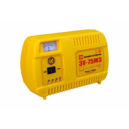 Зарядное устройство ЗУ 75 М3 12 В 6 А индикация заряда АКБ ступенчатая регулировка тока тамбов ЗУ-75 М3 цена за 1 шт 474000₽