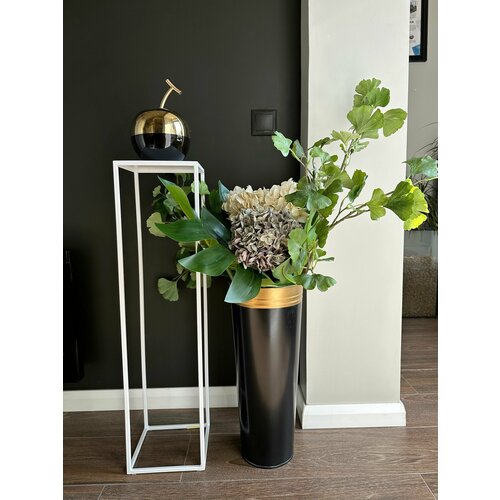 Подставка для цветов иктин 80 см напольная металлическая белая