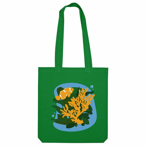 фото Сумка шоппер us basic, зеленый