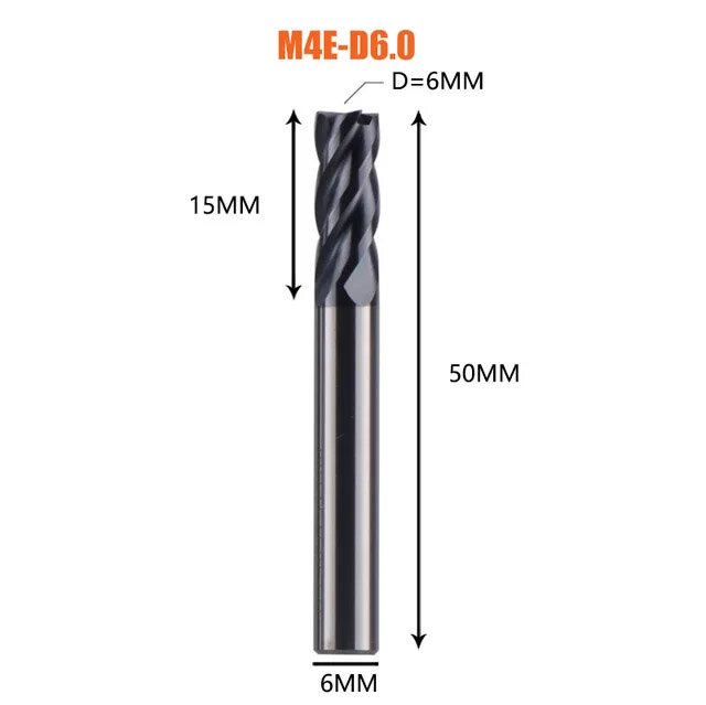 фото Dreanique концевая фреза по металлу нержавейке для фрезерного станка (10х25х75х10 Z4 LATUMA) M4E-D10.0 11337