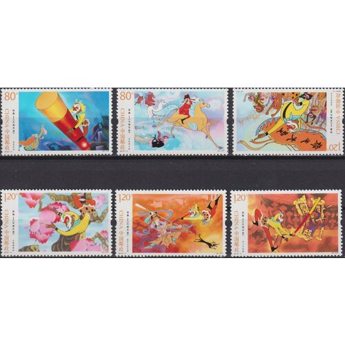 Почтовые марки Китай 2014г. Мультфильм Havoc Мультипликация MNH