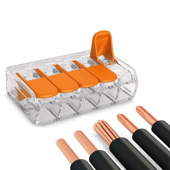 фото Соединительная клемма с рычажками Клемма WAGO 221-415