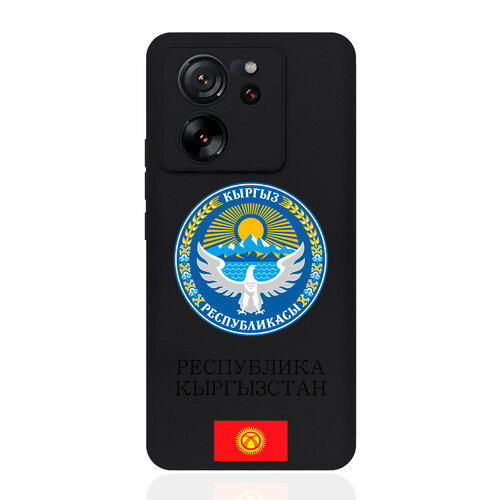 Черный силиконовый чехол SignumCase для Xiaomi 13T Герб Кыргызстана/ Киргизии черный силиконовый чехол для xiaomi mi 11 lite герб кыргызстана киргизии