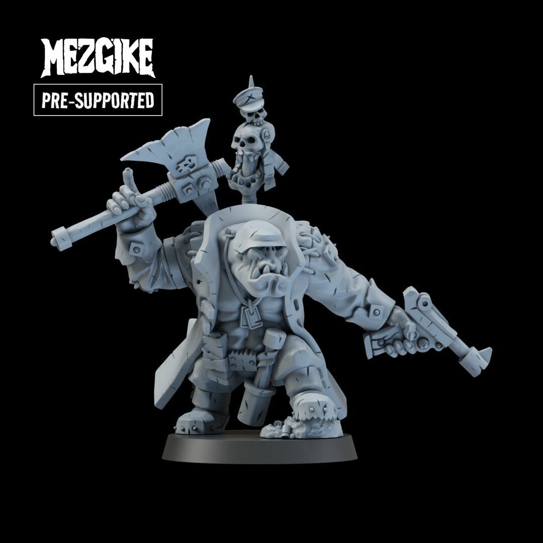 Миниатюра Warhammer "Орк мародер" масштаб 32 мм