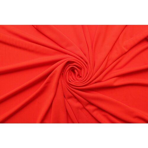 Ткань Джерси-креп стрейч ярко-оранжевый, ш130см, 0,5 м
