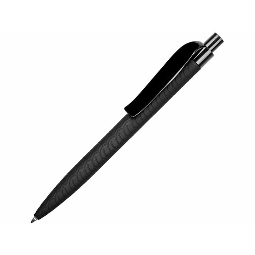 Ручка шариковая 'QS 03 PRP' с рисунком протектор шины софт-тач PRP, цвет черный ручка шариковая qs 03 prp с рисунком протектор шины софт тач prp цвет черный