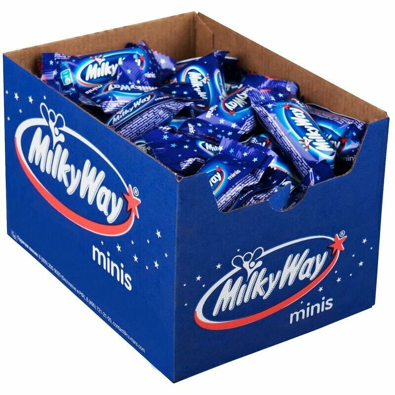 Конфеты весовые 1 кг Minis Milky Way, 1 коробка