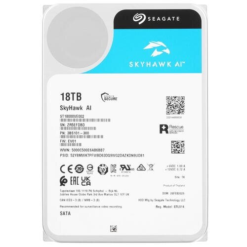 Жесткий диск SEAGATE SkyHawkAI , 18ТБ, HDD, SATA III, 3.5" - фото №14