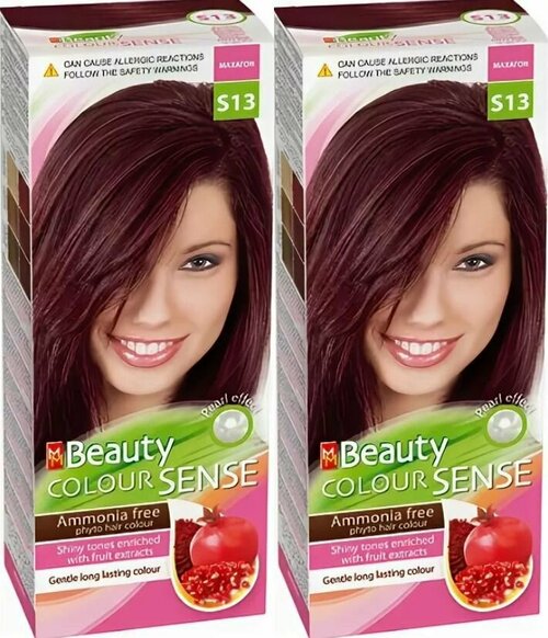 MISS MAGIC Краска для волос, MM Beauty Color Sense, тон S13 Махагон, 2 шт