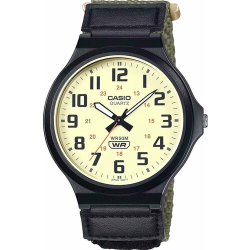 наручные часы casio mw 240b 3b черный мультиколор Наручные часы CASIO, бежевый