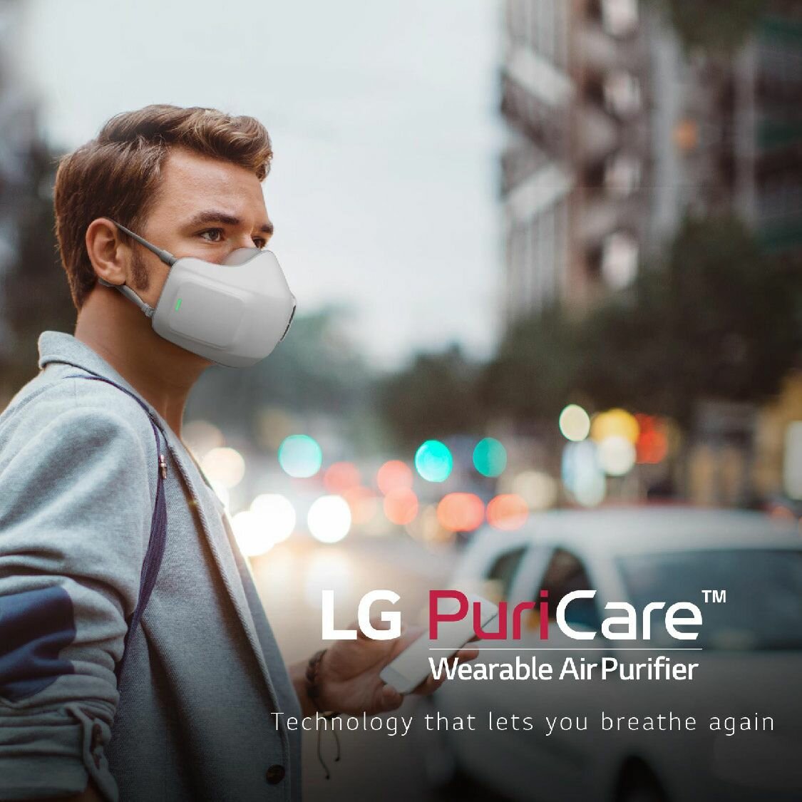 Персональный очиститель воздуха LG PuriCare AP300AWFA инновационная защитная маска первое поколение