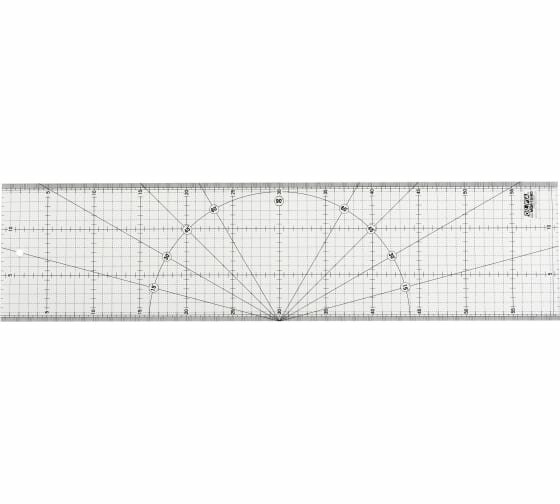 OLFA Линейка метрическая разметочная MQR-15x60 прозрачный/черный 15 см 60 см 0.3 см - фото №9
