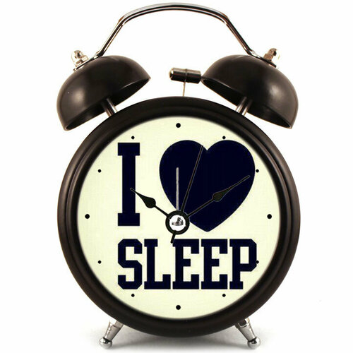 Оригинальный Будильник I love sleep Черный 1100₽