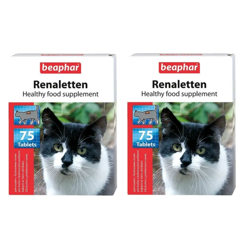 Диетическое лакомство для кошек Beaphar Renaletten с почечными проблемами, 75 шт, 2 уп