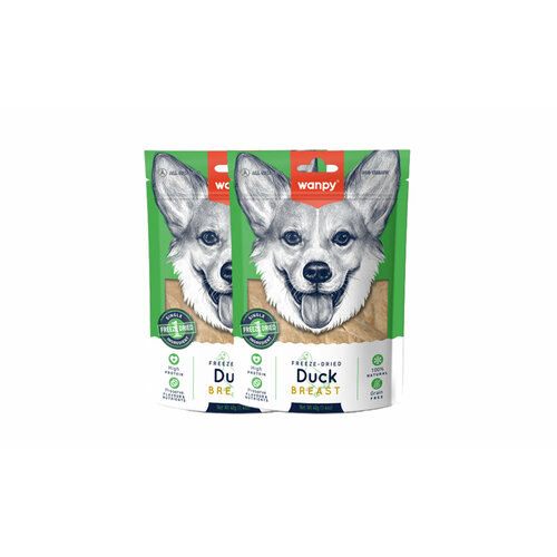 Wanpy Dog Сублимированное лакомство для собак "Утиная грудка" 40 г х 2 шт.