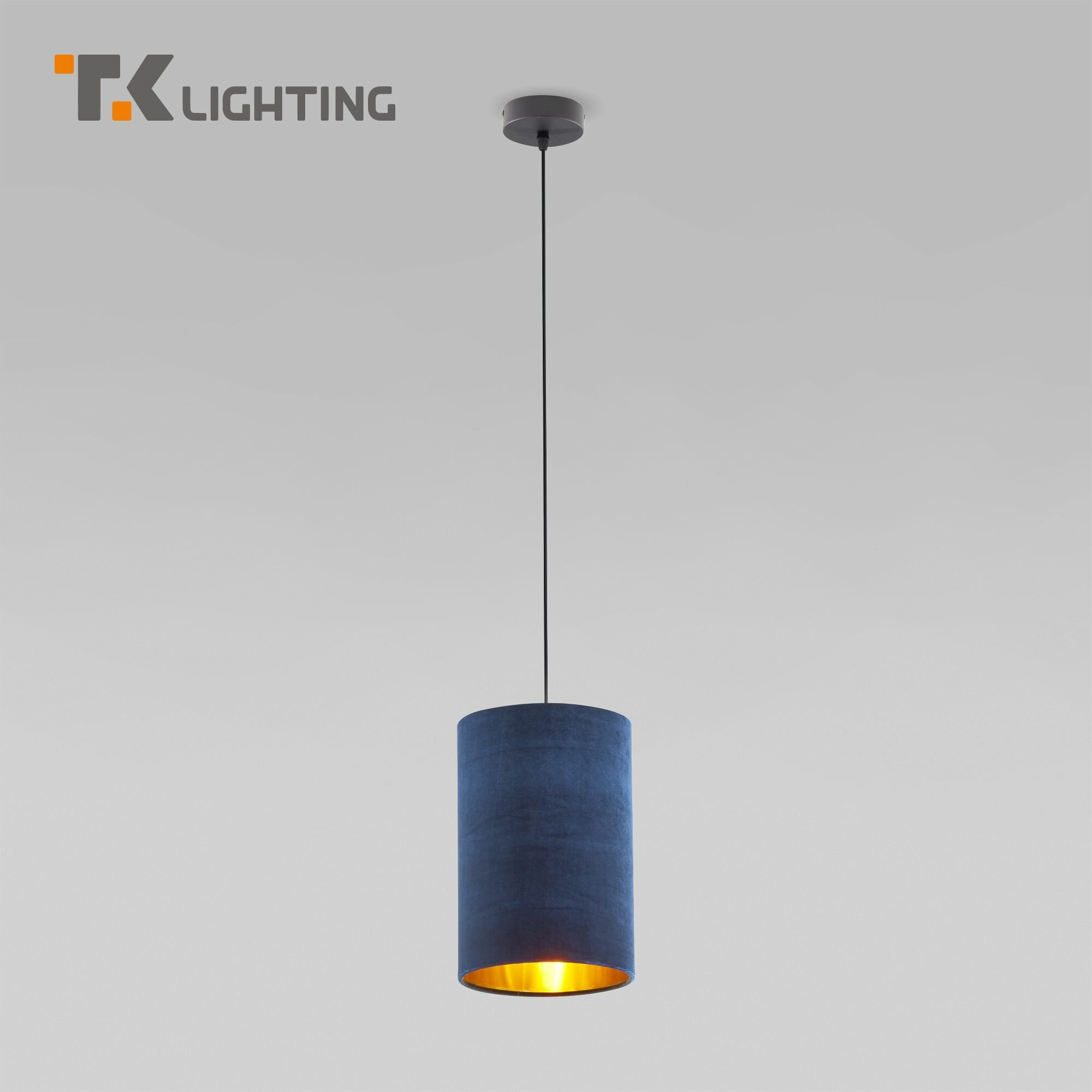 Подвесной светильник TK Lighting 6174 Tercino Blue, цвет синий, диаметр 20 см