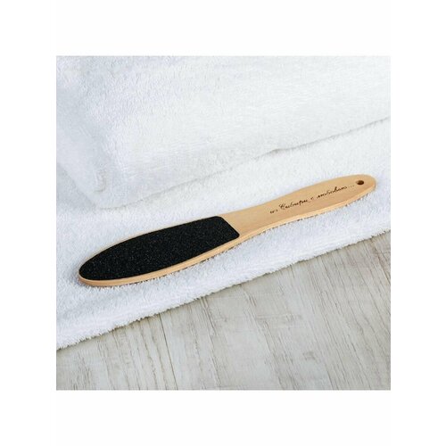 Тёрка для ног наждачная двусторонняя 23 см деревянная 380₽