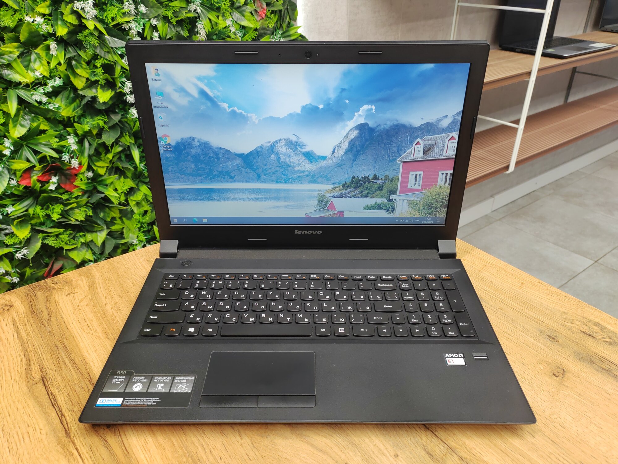 Ноутбук Lenovo /15.6 HD/AMD E1-6010/4GB/500GB HDD/Windows 8