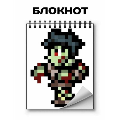 Блокнот для записей, GOODbrelok, Terraria , Террария; А6, на кольцах - 39