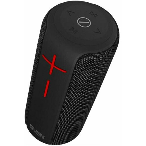 sven ас ps 340 черный 24 вт waterproof ipx6 tws bluetooth fm usb 3600мач sv 021283 Мобильные колонки Sven PS-215 2.0 чёрные (2x6W, IPx6, USB, Bluetooth, microSD, FM-радио, 2400 мA )