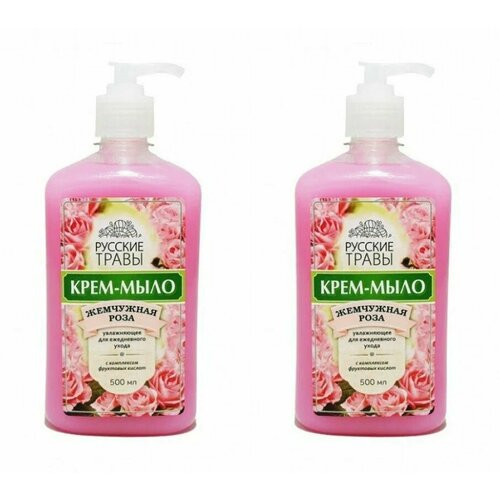 Золушка Русские Травы жидкое крем-мыло Жемчужная Роза 300г - 2 штуки 324₽