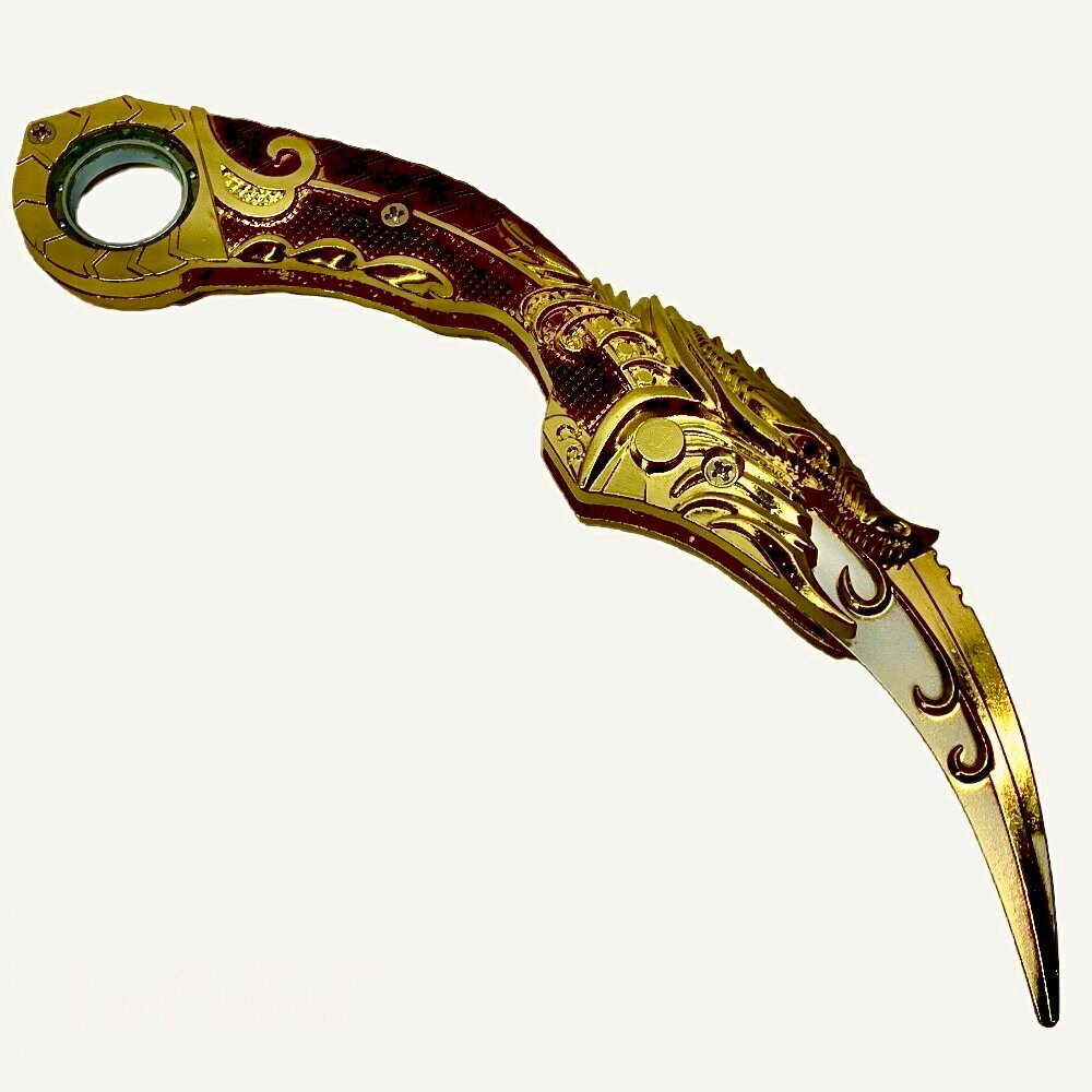 "Керамбит Dragon Gold" - складной ножик для юных любителей приключений