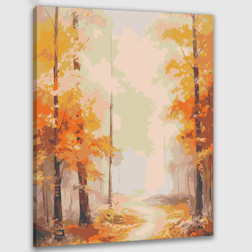 Картина по номерам 50х40 Осенний лес картина по номерам осенний лес 40x60 см